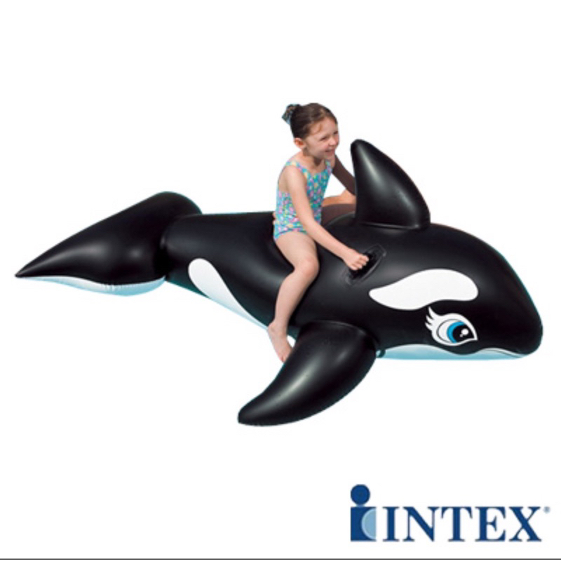 【INTEX】兒童水上坐騎鯨魚充氣艇/二手/只下水ㄧ次新新的🎊