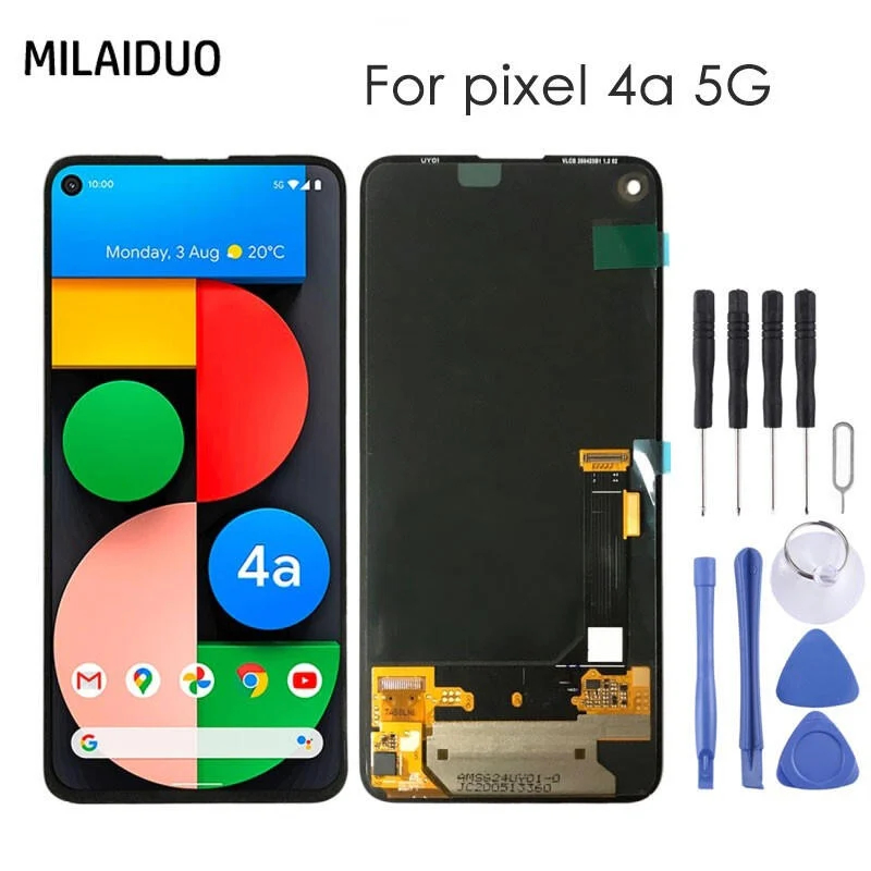 台灣現貨發貨  Google Pixel 4A 5G 總成 液晶面板 維修專用 附維修工具