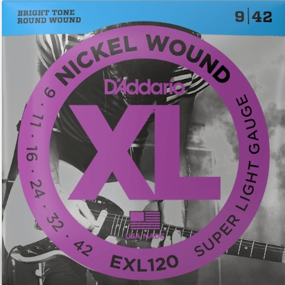 【領域音樂】 D'Addario EXL120 電吉他弦 09-42 鎳纏繞