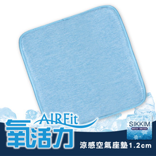 【日本旭川】AIRFit氧活力涼感支撐空氣座墊-細條紋 坐墊涼墊省電透氣坐墊可水洗