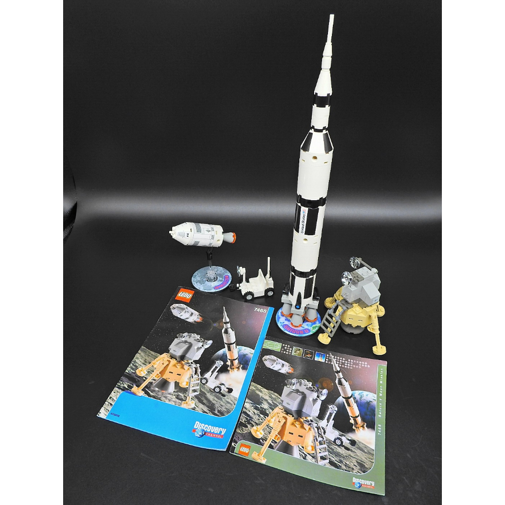 中古品 LEGO 2003年 7468 Saturn V Moon Mission 樂高 太空 土星5號 A50