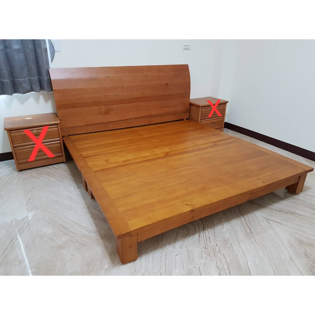 [ 阿派傢俱工廠直營 ] 5尺100%全實木檜木雙人床架.床台***市價$19000元,特價$13900元