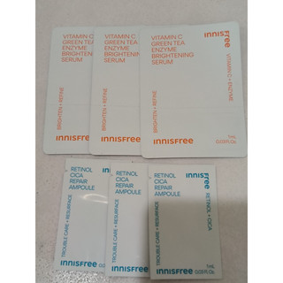 INNISFREE維他命C淨亮精華1mL*3 包 A醇淨膚超修護安瓶1mL*3 包