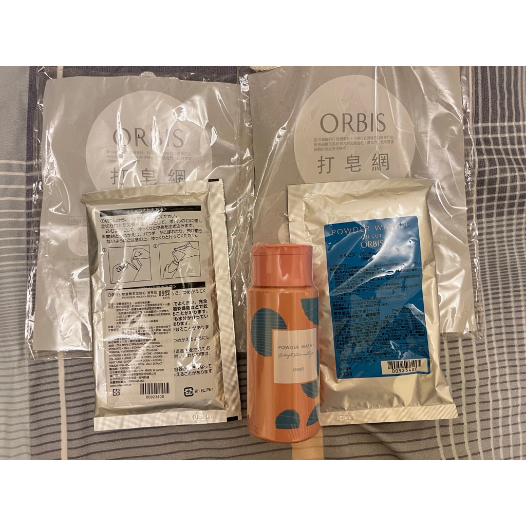 &lt;限定版&gt; ORBIS 奧蜜思 雙重酵素洗顏粉瓶裝(50g) x1 + 補充包(50g) x2 + 打皂網x2