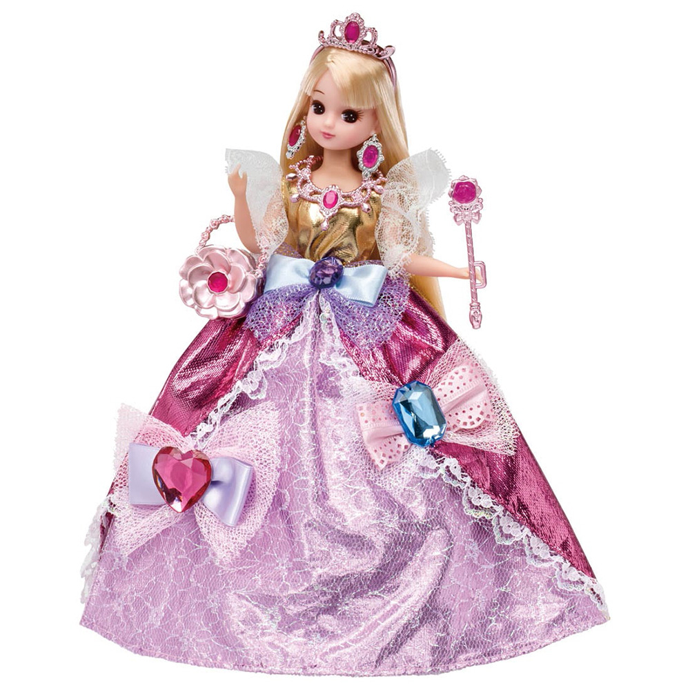 LICCA莉卡娃娃配件 夢境公主金色魔法珠寶禮服 LA90497