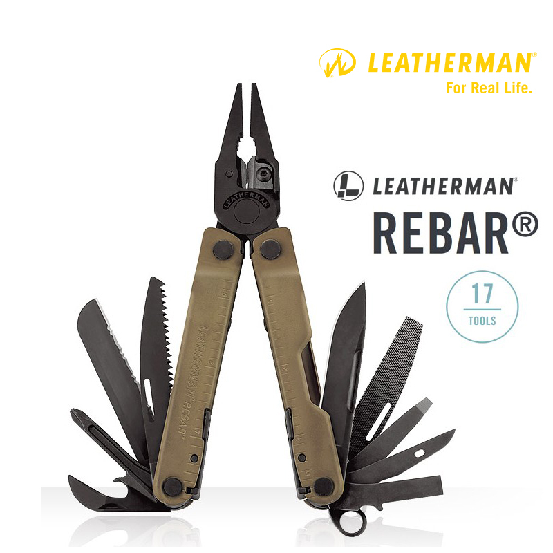 LEATHERMAN 美國 17用 工具鉗 狼棕色 附尼龍套 全工具可鎖定 鋸齒刀 美國製造 螺絲起子