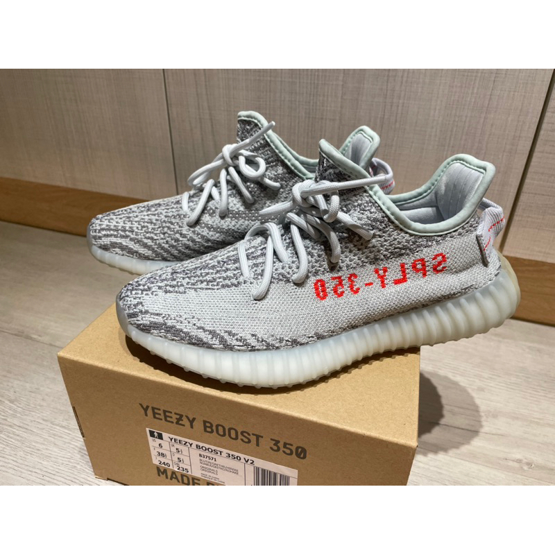 【二手 / 落地一次】adidas YEEZY BOOST 350 V2 "BLUE TINT" 冰藍 B37571