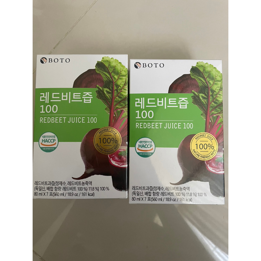 DV 韓國原裝  BOTO甜菜根汁 80ml/包 一盒7入