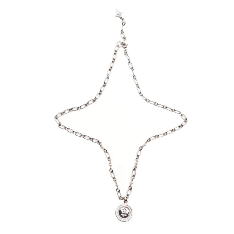 ARCROOM ARC COIN N PEARL NECKLACE