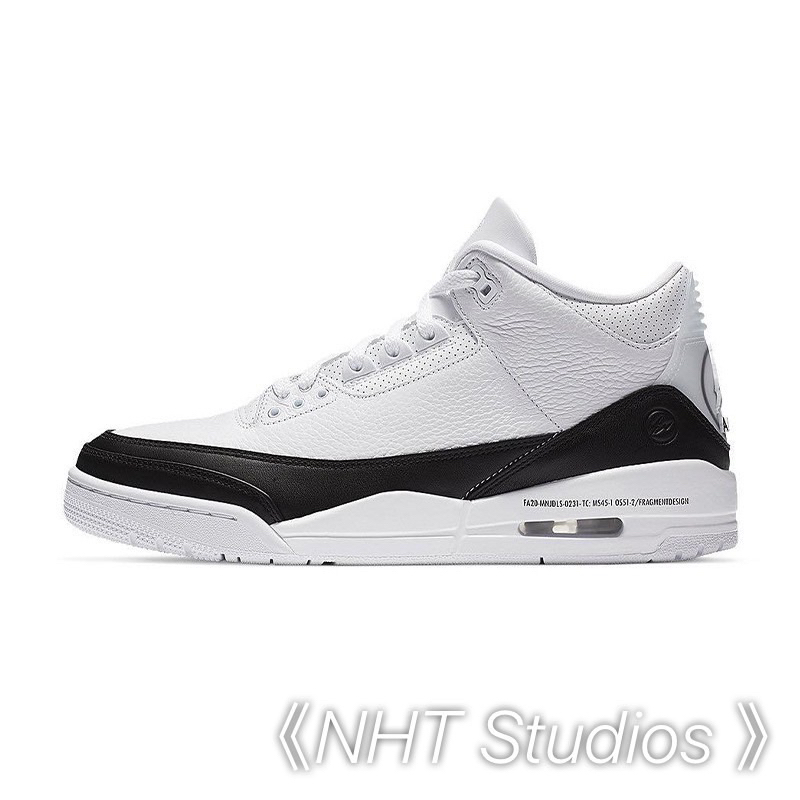 《NHT Studios 》AIR JORDAN 3 RETRO 白黑 藤原浩 閃電 聯名限定 AJ3 3代 III