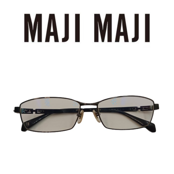 日本製 MAJI 時尚男鈦金屬框極簡工業風眼鏡框/鏡架