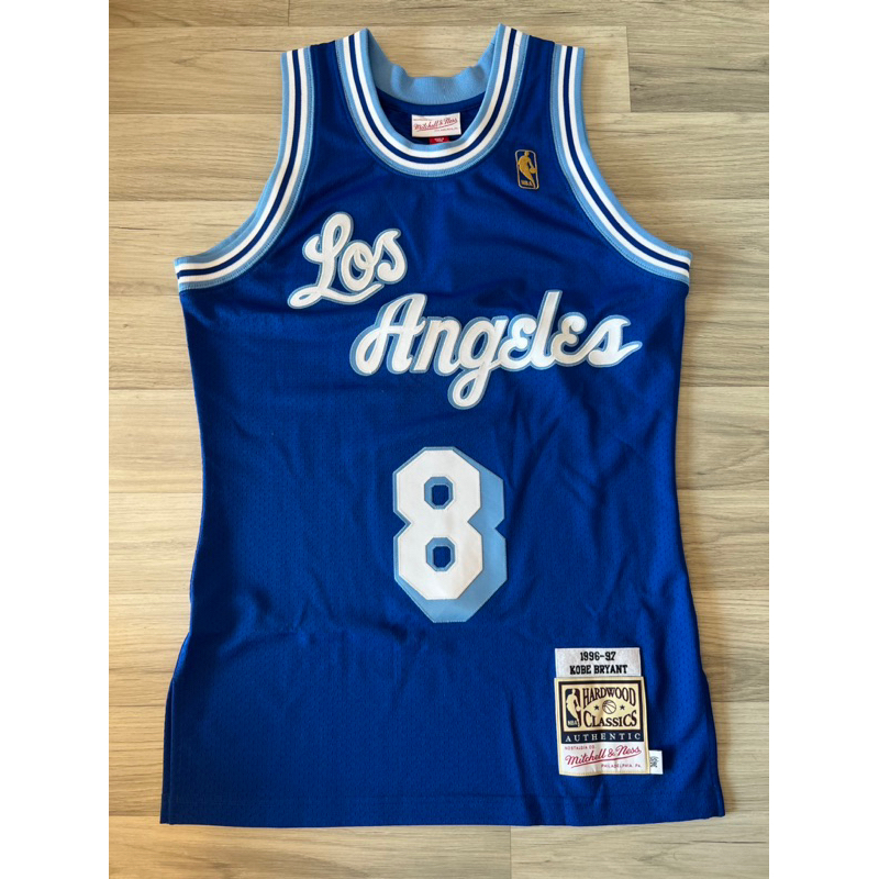 全新NBA球員版 Mitchell&amp;Ness KOBE BRYANT草寫藍1996-97金標紀念款/黑曼巴