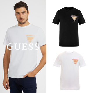 【GUESS】ECO系列 塗鴉風立體膠印LOGO短T-兩色可選