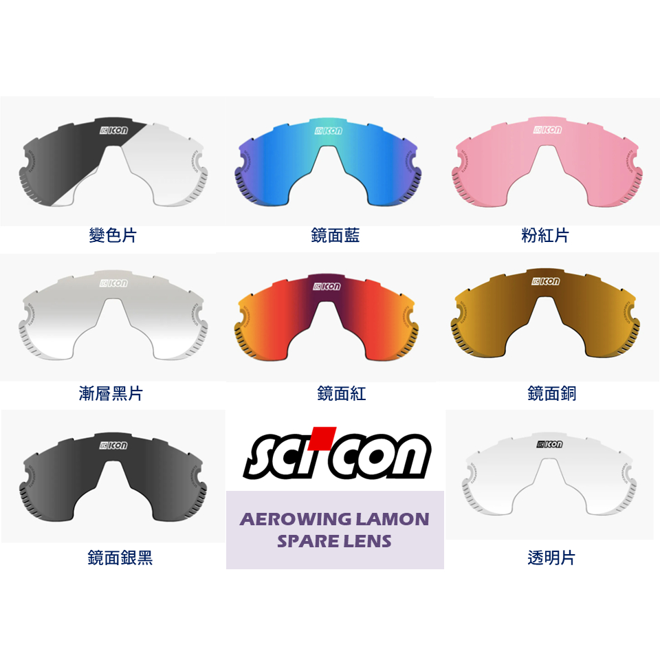 【鏡片加購】SCICON AEROWING LAMON SPARE LENS (單鏡片購買) 需有保固卡