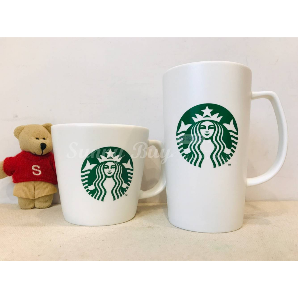 【Sunny Buy】◎現貨◎ Starbucks 星巴克 SIREN 經典女神Logo陶製白色馬克杯 12/16oz