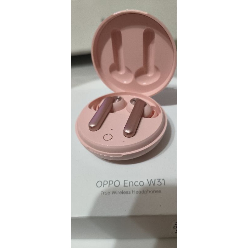 Oppo Enco W31真無線藍芽耳機，粉色，無刮傷無損壞，功能正常