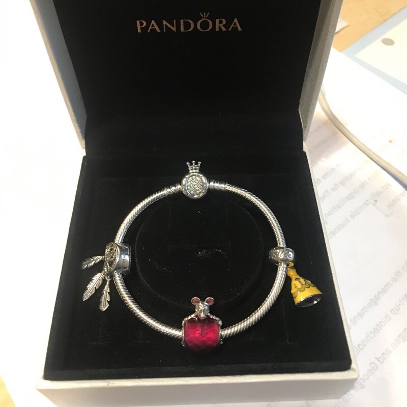下殺低於五折 PANDORA 潘朵拉 純銀經典手環蛇鍊手鍊/純銀墜飾/純銀串珠/純銀固定扣