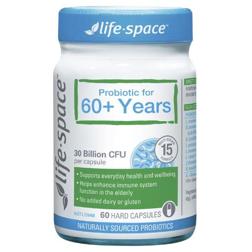 🐨澳洲代購- Life Space 高齡 60歲+  CFU 300億 15種菌株 益生菌 60 粒