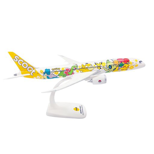 酷航 【亞洲通航限定】皮卡丘飛行計畫 皮卡丘 787 飛機模型 彩繪機模型 寶可夢 聯名 1/200 官方代購