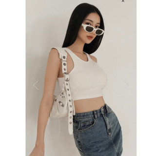 已售chennchenn CLASSIC TANK BRA TOP 白 m