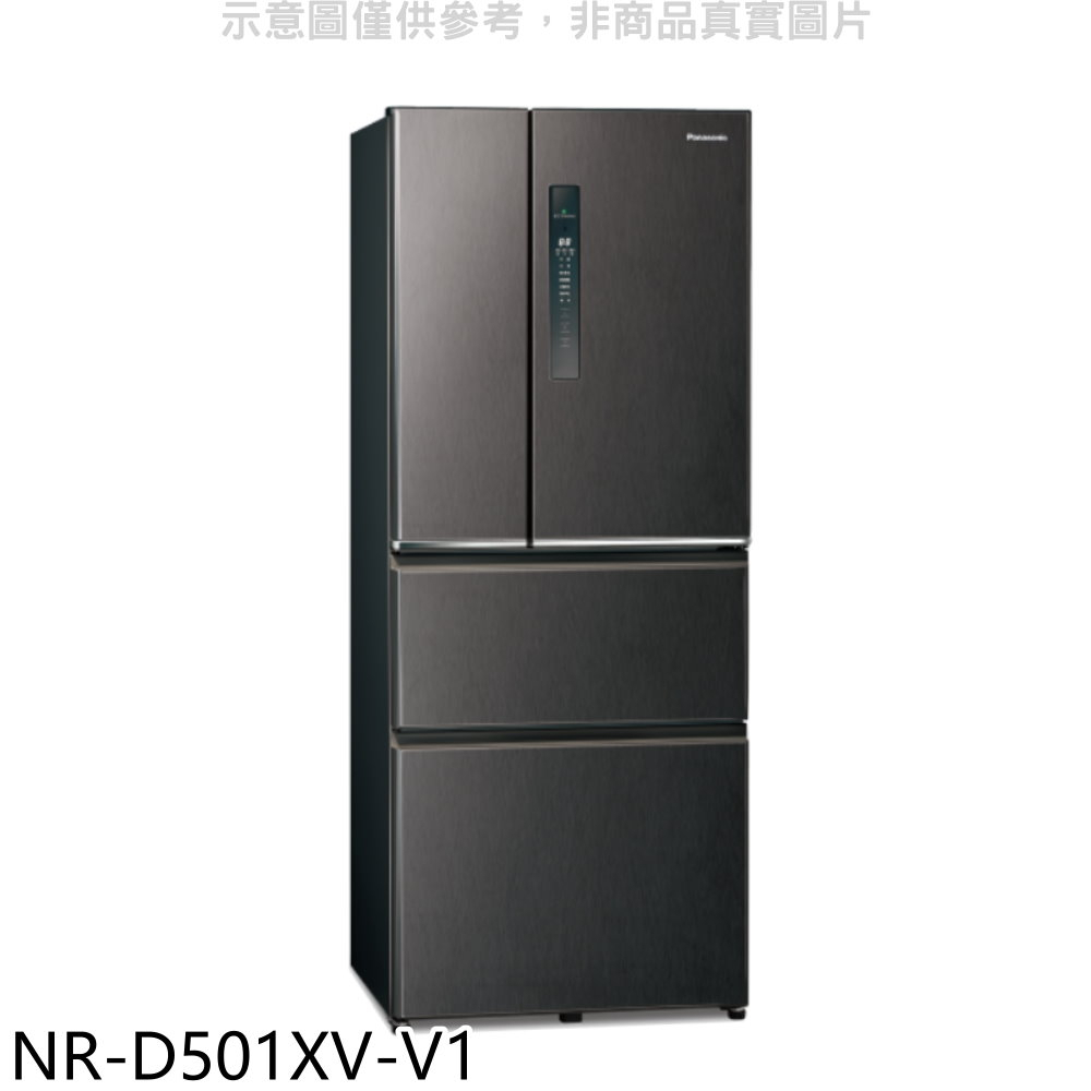 《再議價》Panasonic國際牌【NR-D501XV-V1】500公升四門變頻絲紋黑冰箱(含標準安裝)
