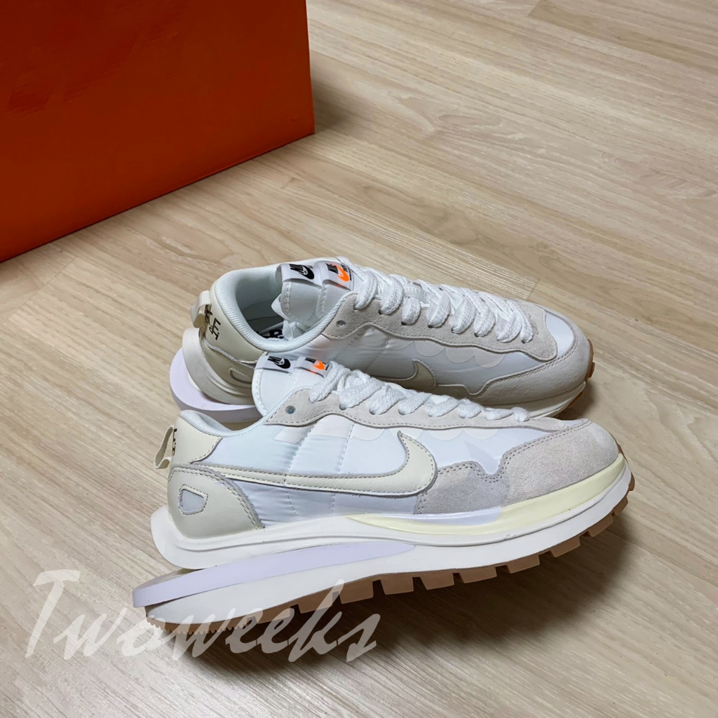 Tw - Sacai Nike VaporWaffle DD1875-100 白 全白 焦糖底