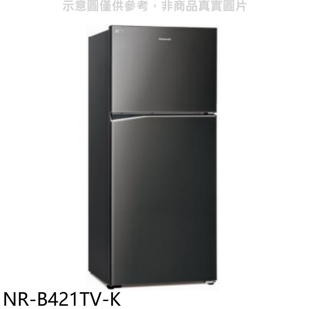 《再議價》Panasonic國際牌【NR-B421TV-K】422公升雙門變頻冰箱晶漾黑