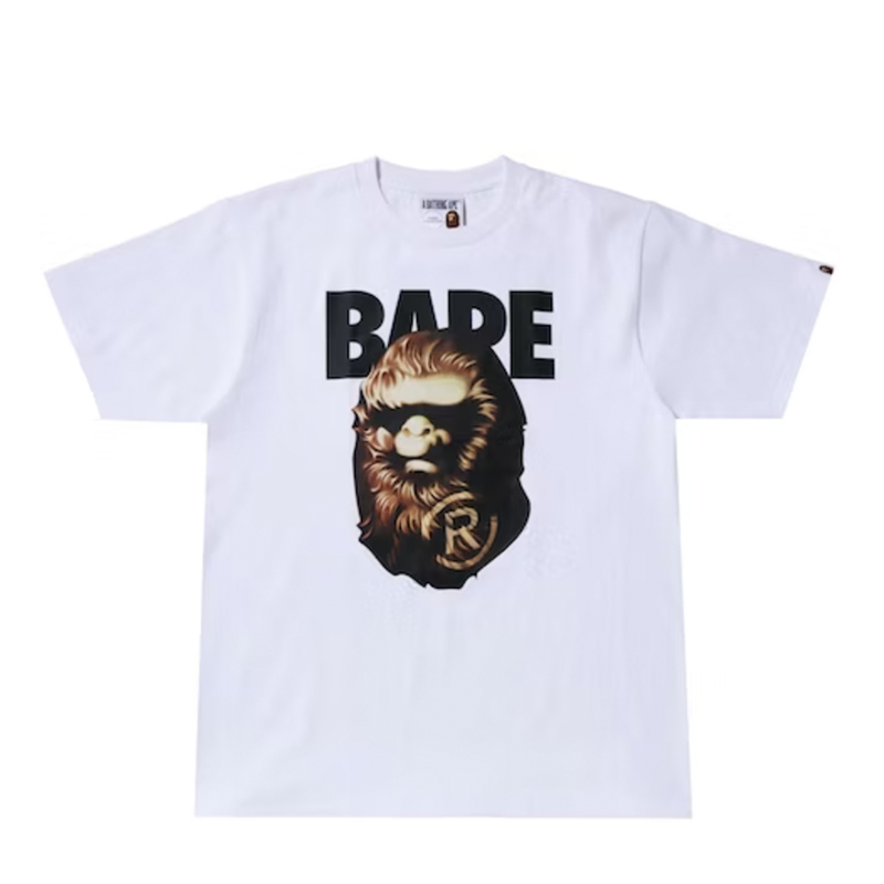 A BATHING APE 猿人大字體 短袖 白色 男女款 BAPE-208