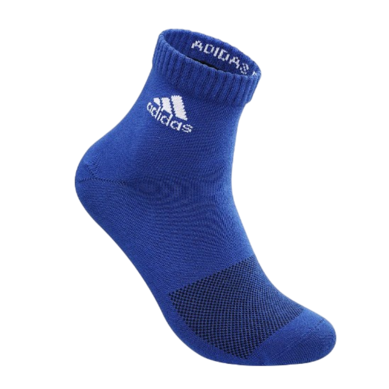 【GO 2 運動】adidas P1高機能短筒運動襪款 藍/白 德國審核 台灣材料 台灣製造