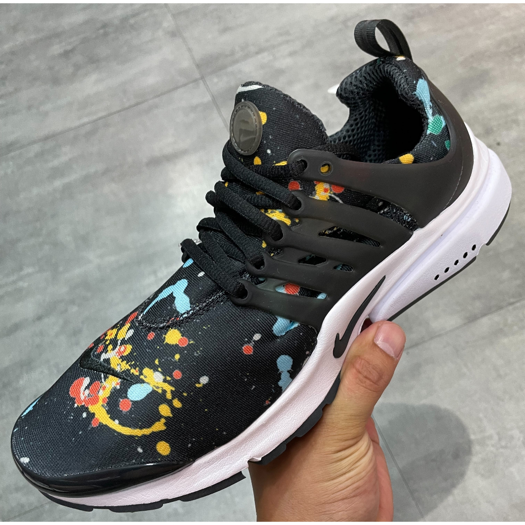 NIKE Air Presto 彩色潑墨 魚骨鞋 休閒鞋 男 黑白 CT3550-004 2307