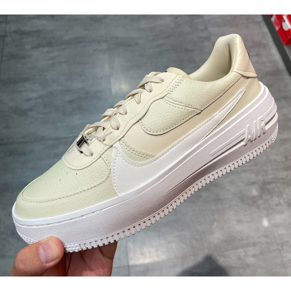 NIKE AF1 PLT.AF.ORM 奶茶 燕麥 厚底 休閒鞋 女 奶油黃 DJ9946-200 2307