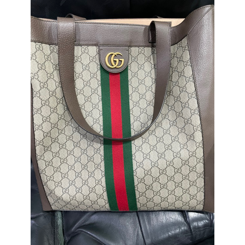 二手極新～GUCCI 托特包～內附小包