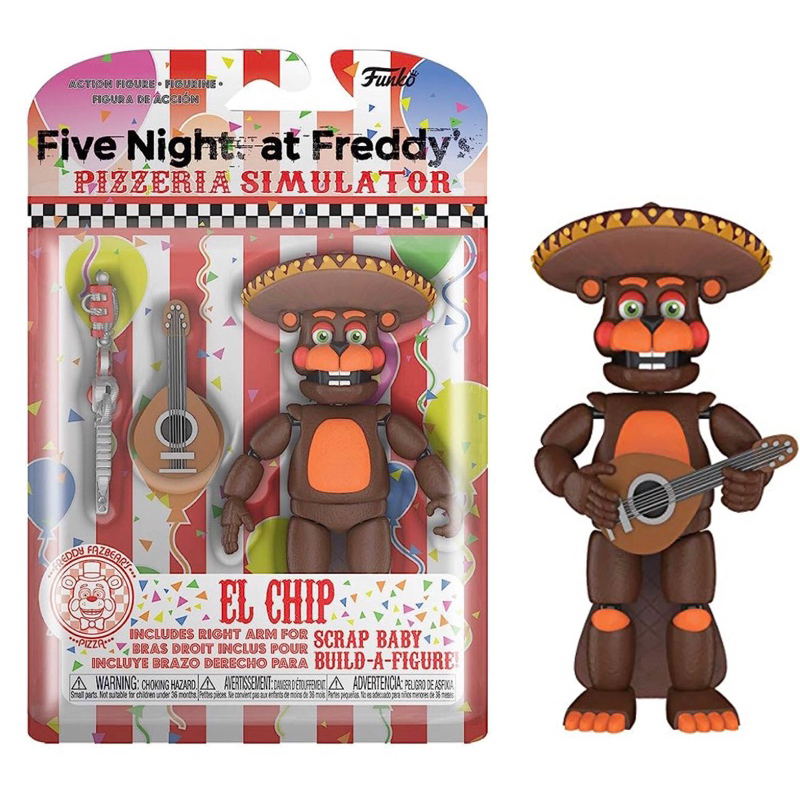 Funko Five Nights At Freddy's佛萊迪五夜驚魂 可動El Chip公仔 披薩模擬器 FNAF