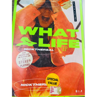限量出清贈演唱會口罩⚡️🔥周湯豪 NICKTHEREAL《What a Life》收藏品 珍藏 男星 絕版品海報 螢光綠