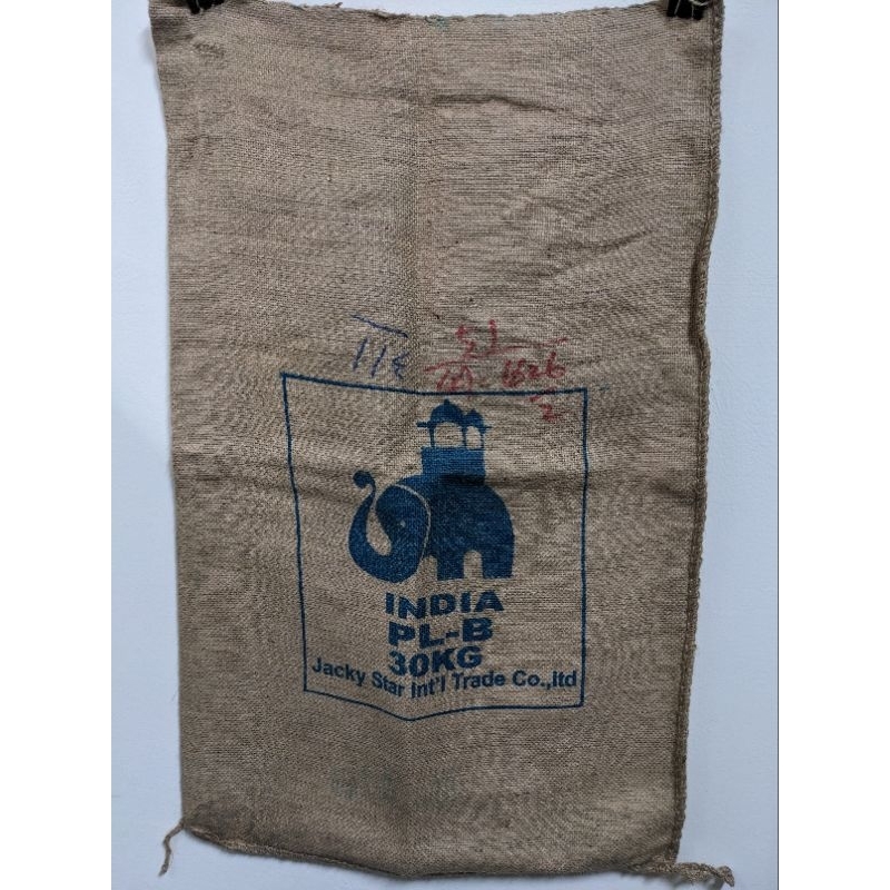 二手咖啡麻布袋-30公斤裝印度大象