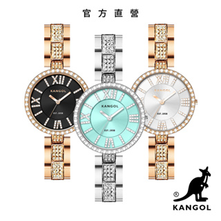 【KANGOL】英國袋鼠 優雅女爵羅馬晶鑽錶 / 手錶 / 腕錶 (3款可選) KG73233