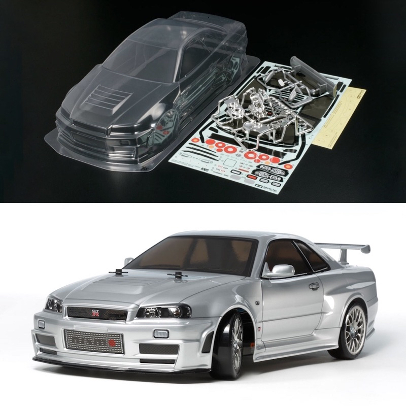 Tamiya 田宮1/10 Skyline GTR R34 透明車殼 51246