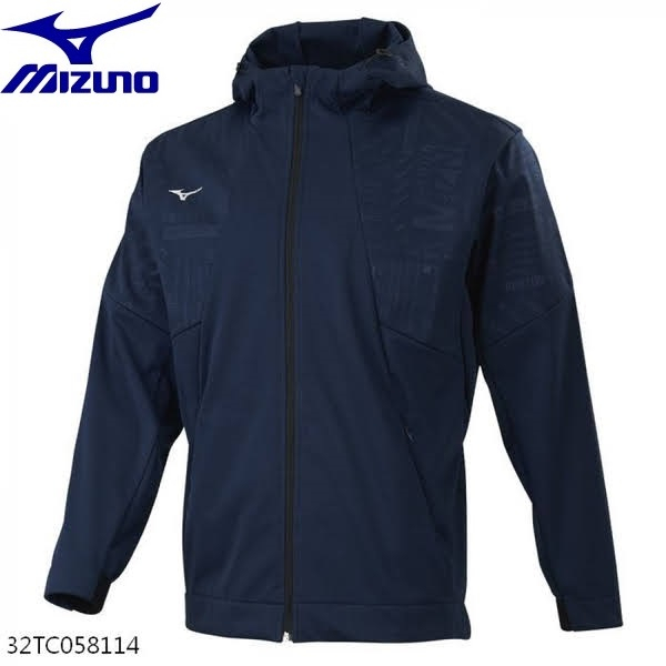 MIZUNO 美津濃 防風 防潑水運動外套 連帽外套 休閒外套 32TC058114 靛藍色上市超低特價$2050/件