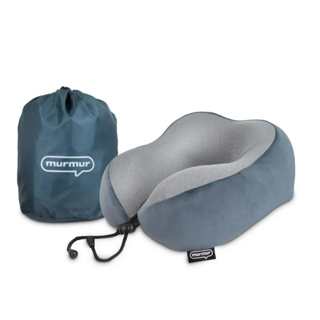 murmur 莫蘭迪灰(絨毛) 旅行頸枕 U型枕 收納頸枕 記憶枕