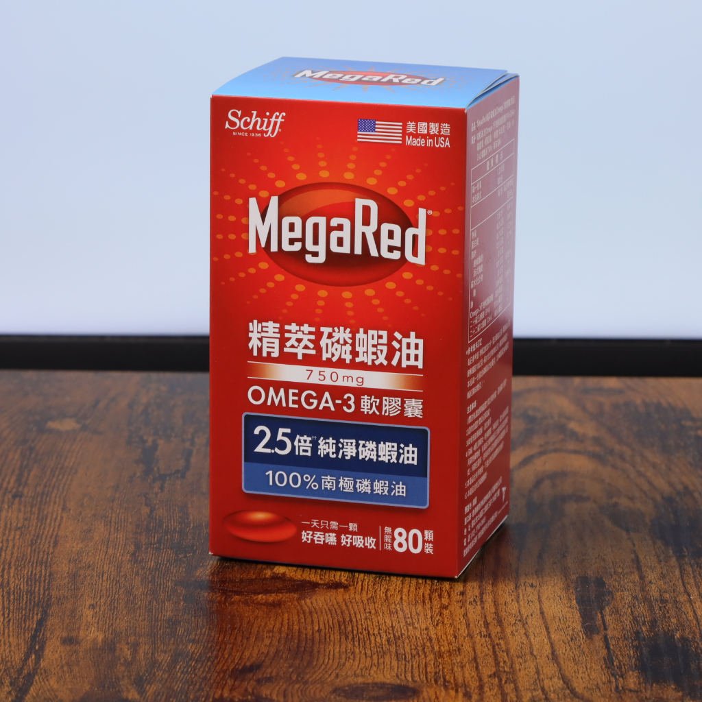 【好市多 代購】Schiff MegaRed 精萃磷蝦油Omega-3軟膠囊(食品) 80粒