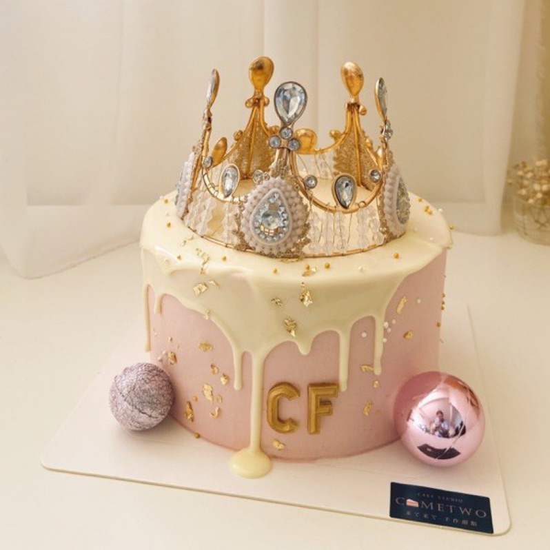 [COMETWO] 皇冠蛋糕 仙女蛋糕 網美蛋糕 羽毛蛋糕 造型蛋糕 戚風 奶油 生日蛋糕 客製蛋糕 台中蛋糕
