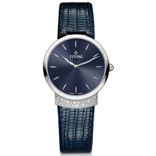 【私聊甜甜價】TITONI 梅花錶 簡約優雅腕錶 TQ42912S-ST-591 / 32mm