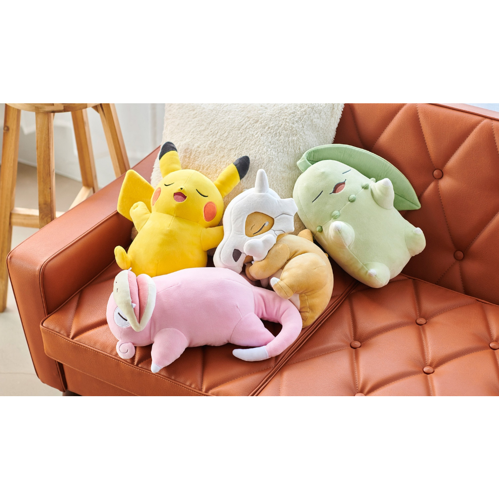 【日本中心限定】現貨 日版 皮卡丘 呆呆獸 卡拉卡拉 菊草葉 睡覺布偶 娃娃 玩偶 寶可夢中心Pokémon Sleep