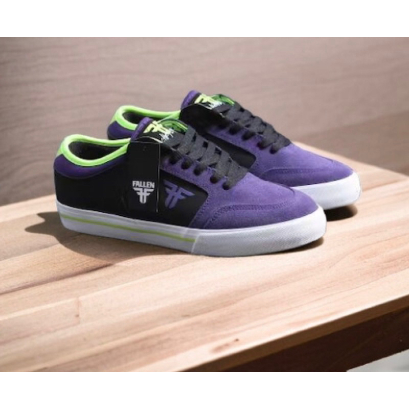 美國代購FALLEN RIPPER系列 聯名款 麂皮 拼色 紫色 減震鞋墊  選手 男女尺寸