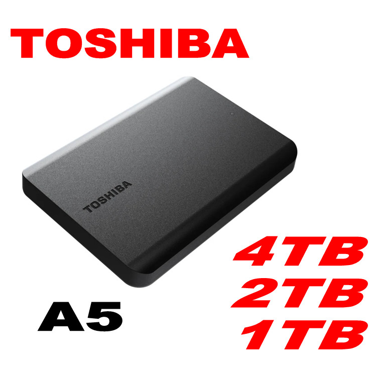 TOSHIBA 黑靚潮 A5 1TB 2TB 4TB USB3.2 2.5吋 BASICS 行動硬碟