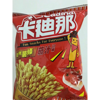 2025/12/30 卡迪那 德州薯條 茄汁口味 植物五辛素 超好吃 70g 141g 超值分享包 追劇 餅乾 零食
