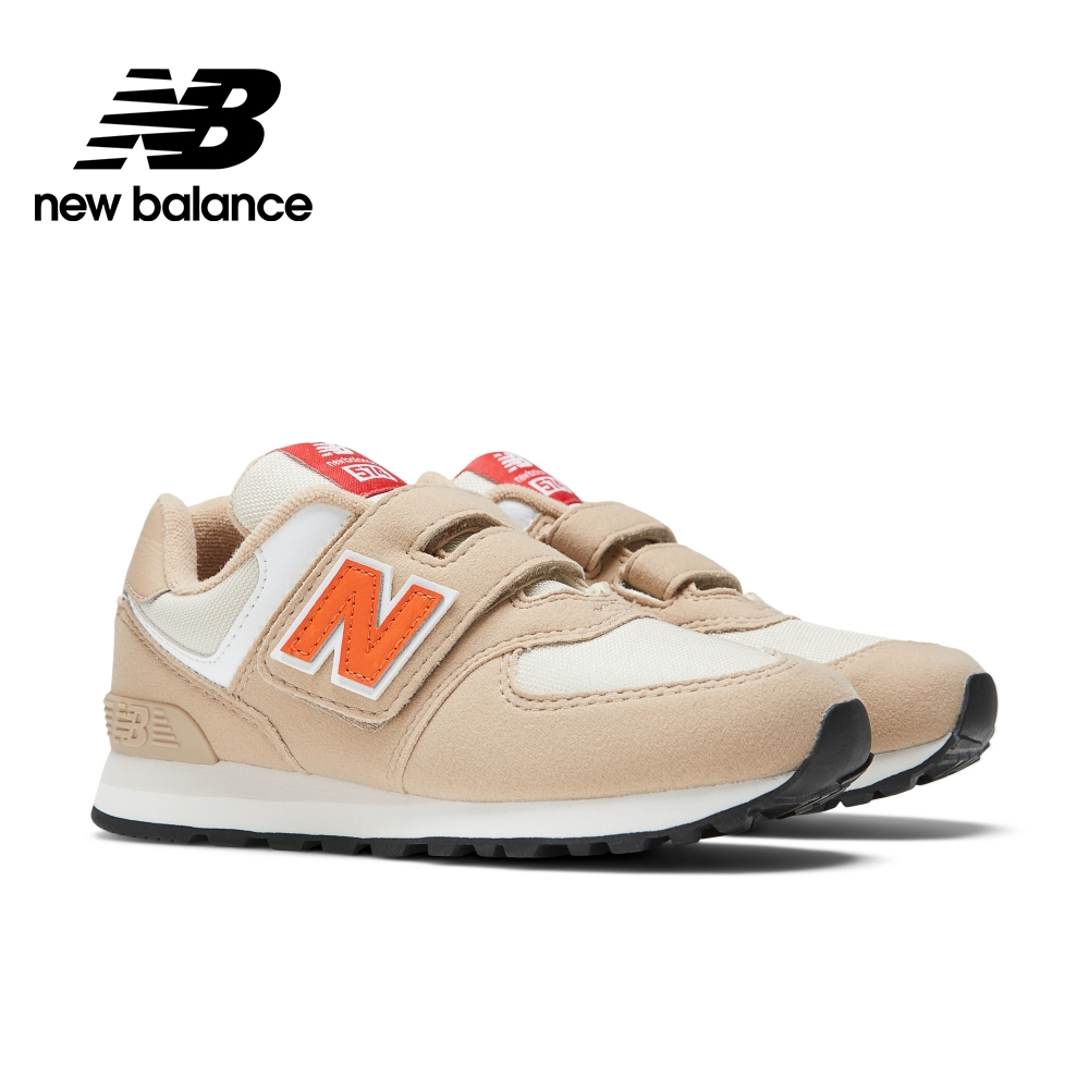 【New Balance】 NB 童鞋_中性_米橘色_PV574HBO-W楦