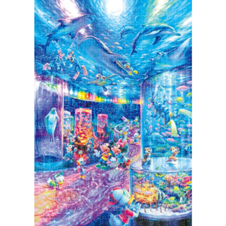 Tenyo 迪士尼 晚上的水族館 迷你500片 拼圖總動員 日本進口拼圖