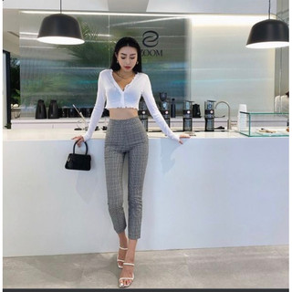 BFF莫莉的古董市集 韓國經典格紋褲
