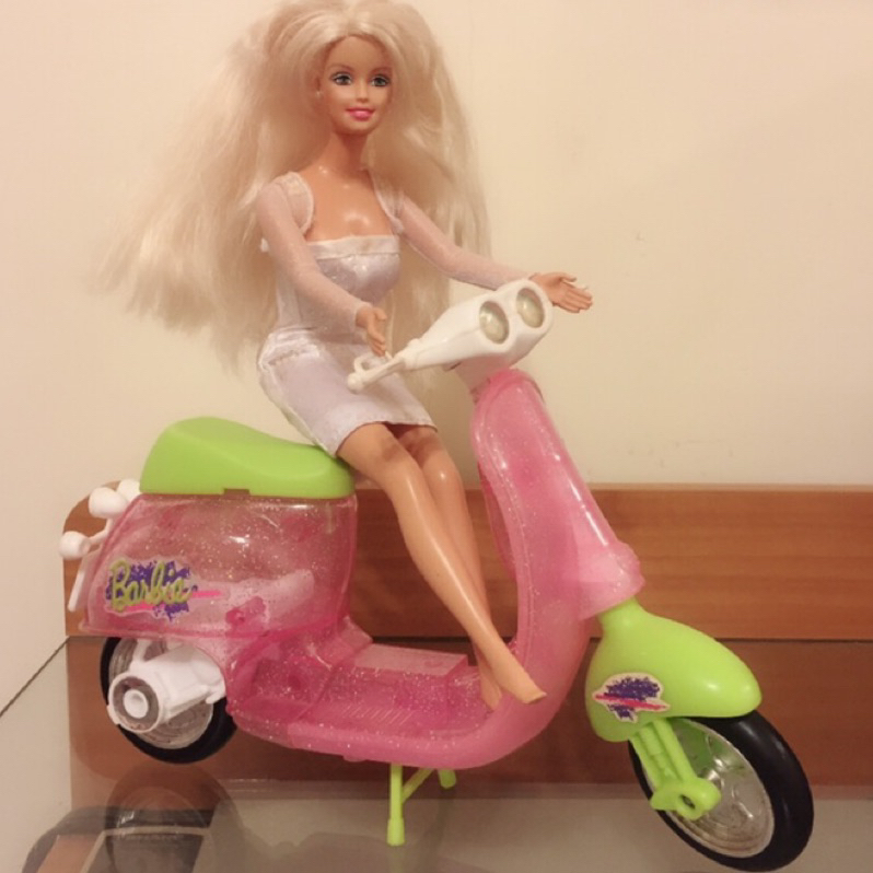 Barbie 1997s 芭比 Moto barbie 絕版 復古 粉紅 摩托車 莉卡 小布